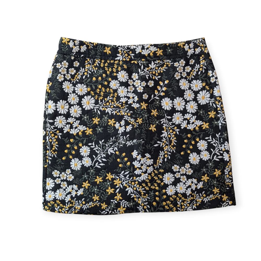 Textured Daisy Mini Pencil Skirt ~ cottage office career